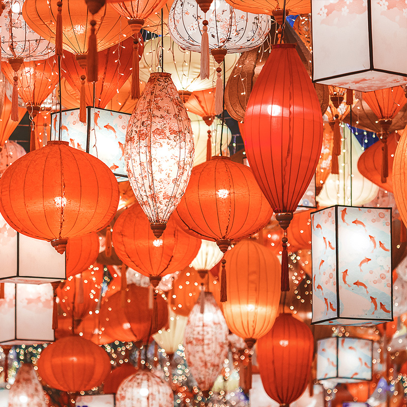 Japanese Lantern Paper - Retro Çin Fener Geleneksel Japon Vietnam