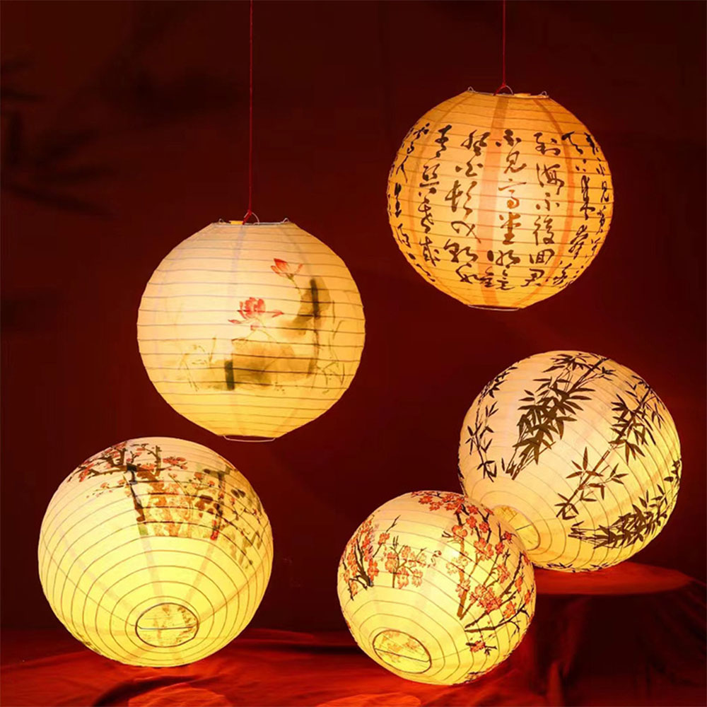 Japanese Lantern Paper - DIY Oryantal Kağıt Fenerler Toplu Paket